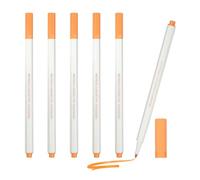 PATIKIL Metallic Marker Pens, 6Pcs Permanent Markers Medium Tip Quick Dry Paint Pen on Plastic Wood Stone Glass Canvas DIY Crafts Art Supplies for Drawing Writing Marking, Orange