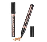 PATIKIL Metallic Paint Pen 2.0 mm Line Round Tip 2pcs Rose Gold | Liquid Chrome Markersfor Model Crafts, Touch Up Marker Pen for Model Handcrafting, DIY Art Projects, Gift Decoration
