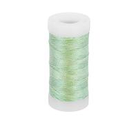 PATIKIL Metallic Thread, 100 Yards Embroidery Thread for Sewing Machine Hand Embroidery DIY Crafts Needlework Gift Wrapping Jewelry Making Decoration, Colorful Grass Green