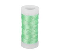 PATIKIL Metallic Thread, 100 Yards Embroidery Thread for Sewing Machine Hand Embroidery DIY Crafts Needlework Gift Wrapping Jewelry Making Decoration, Grass Green