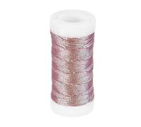 PATIKIL Metallic Thread, 46 Yards Embroidery Thread for Sewing Machine Hand Embroidery DIY Crafts Needlework Gift Wrapping Jewelry Making Decoration, Gold Purple