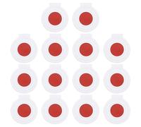 PATIKIL Microfiber Bullseye Targets 8cm, 14Pcs Competition Game Target Shooting Practice Fabric Pad Disc Accuracy Training Tool Outdoor Hunting Accessories