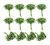 PATIKIL Mini Artificial Pip Berry Picks Bunch, 144Pcs Fruit Flower Stamens for Craft DIY Wreaths Wedding Floral Arrangements Decoration, Army Green
