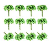 PATIKIL Mini Artificial Pip Berry Picks Bunch, 144Pcs Fruit Flower Stamens for Craft DIY Wreaths Wedding Floral Arrangements Decoration, Green