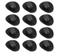 PATIKIL Mini Cowboy Hats, 12 Pcs Miniature Western Cowboy Hat for Crafts, Party Decoration, Doll Pet Dress Up, Glitter Style, Black