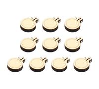 PATIKIL Mini Embroidery Hoops, 1 Inch 10 Pcs Wooden Round Cross Stitch Hoop Ring Circle Display Frame for DIY Pendant Necklace Art Crafts Sewing Decor, Wood