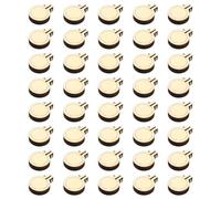PATIKIL Mini Embroidery Hoops, 1 Inch 60 Pcs Wooden Round Cross Stitch Hoop Ring Circle Display Frame for DIY Pendant Necklace Art Crafts Sewing Decor, Wood