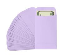 PATIKIL Money Envelope, 25 Pack 3.5" x 2.2" Cash Envelopes Money Holder Bags Budgeting Saving Challenge Letter for Gift Coins Checks Tickets Jewelry Passport Card, Purple