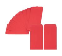 PATIKIL Money Envelope 6.5" x 3.5", 200Pcs Cash Envelopes Money Holder Bags Budgeting Saving Challenge Letter for Gift Coins Checks Tickets Jewelry Passport Card, Red