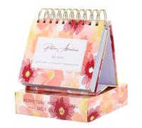 PATIKIL Motivational Calendar, Daily Flip Calendar with Inspirational Quotes Perpetual Calendar for Desk Accessories Gifts for Women, Red