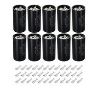 PATIKIL Motor Start Capacitor, 10 Pcs 161-193uF/Mfd 250V 50/60Hz CD60 Run Capacitor for Electric Motor Starts, Black
