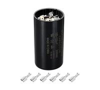 PATIKIL Motor Start Capacitor, 105-126uF/Mfd 250V 50/60Hz CD60 Run Capacitor for Electric Motor Starts, Black