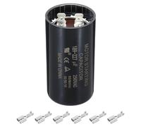 PATIKIL Motor Start Capacitor, 189-227uF/Mfd 250V 50/60Hz CD60 Run Capacitor Motor Round Starting Capacitor for Electric Motor Starts Running, Black