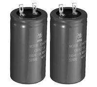 PATIKIL Motor Start Capacitor, 2 Pcs 150uf 300V 50/60Hz CD60 Running Capacitor for Air Conditioners, Electric Motor Starts