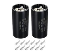 PATIKIL Motor Start Capacitor, 2 Pcs 200-240uF/Mfd 110-125V 50/60Hz CD60 Run Capacitor Motor Starting Capacitor for Electric Motor Starts Running