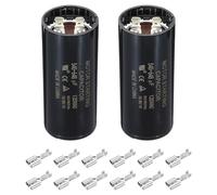 PATIKIL Motor Start Capacitor, 2 Pcs 540-648uF/Mfd 110-125V 50/60Hz CD60 Run Capacitor Motor Round Starting Capacitor for Electric Motor Starts Running