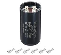 PATIKIL Motor Start Capacitor, 340-408uF/Mfd 110-125V 50/60Hz CD60 Run Capacitor Motor Round Starting Capacitor for Electric Motor Starts Running