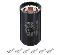 PATIKIL Motor Start Capacitor, 340-408uF/Mfd 250V 50/60Hz CD60 Run Capacitor Motor Round Starting Capacitor for Electric Motor Starts Running, Black
