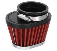 PATIKIL Motorcycle Air Filter Universal 55mm, Mushroom Head Intake Air Filter Oval Clamp on Air Engine Cleaner for Dirt Bike Pit Bike Moped Scooter ATV Go Kart Cart Parts, Red