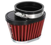 PATIKIL Motorcycle Air Filter Universal 60mm, Mushroom Head Intake Air Filter Oval Clamp on Air Engine Cleaner for Dirt Bike Pit Bike Moped Scooter ATV Go Kart Cart Parts, Red