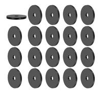 PATIKIL Multi Purpose Rubber Spacer, 20 Pcs 6mm ID x 30 OD x 3mm T Neoprene Round Anti-Vibration Isolation Pads Isolator Rubber Bushings Spacer Washer for HVAC Bolts Car Accessories