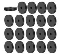 PATIKIL Multi Purpose Rubber Spacer, 20 Pcs 6mm ID x 30 OD x 6mm T Neoprene Round Anti-Vibration Isolation Pads Isolator Rubber Bushings Spacer Washer for HVAC Bolts Car Accessories
