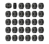 PATIKIL Multi Purpose Rubber Spacer, 30Pcs 6.5mm ID x 25mm OD x 10mm T Neoprene Round Anti-Vibration Isolation Pads Isolator Rubber Bushings Spacer Washer for HVAC Bolts Car Accessories