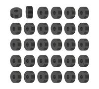 PATIKIL Multi Purpose Rubber Spacer, 30Pcs 6mm ID x 20mm OD x 8mm T Neoprene Round Anti-Vibration Isolation Pads Isolator Rubber Bushings Spacer Washer for HVAC Bolts Car Accessories