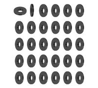 PATIKIL Multi Purpose Rubber Spacer, 50Pcs 10mm ID x 25mm OD x 3mm T Neoprene Round Anti-Vibration Isolation Pads Isolator Rubber Bushings Spacer Washer for HVAC Bolts Car Accessories
