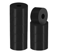PATIKIL Multi Purpose Rubber Spacer, 8 Pcs 1.6"OD 0.4"ID 0.8"Thick Neoprene Round Anti-Vibration Isolation Pads Isolator Rubber Bushings Spacer Washer for HVAC Bolts Car Accessories