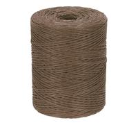PATIKIL Natural Cotton Raffia Yarn 328 Yard, Crochet Raffia Paper Ribbon for DIY Sun Hat Beach Bag Crochet Yarn Wrapping Knitting, Brown