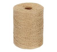 PATIKIL Natural Cotton Raffia Yarn 328 Yard, Crochet Raffia Paper Ribbon for DIY Sun Hat Beach Bag Crochet Yarn Wrapping Knitting, Coffee-Color