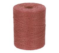 PATIKIL Natural Cotton Raffia Yarn 328 Yard, Crochet Raffia Paper Ribbon for DIY Sun Hat Beach Bag Crochet Yarn Wrapping Knitting, Burgundy