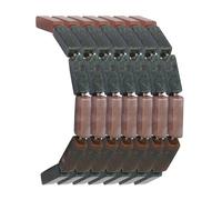 PATIKIL Natural Rectangle Tube Beads, 15 Inch Cylinder Loose Column Gemstone Spacer Beads Crystal Stones, Brown/Green, 58 Beads