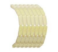 PATIKIL Natural Rectangle Tube Beads, 15 Inch Cylinder Loose Column Gemstone Spacer Beads Crystal Stones, Light Yellow, 29 Beads
