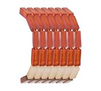 PATIKIL Natural Rectangle Tube Beads, 15 Inch Cylinder Loose Column Gemstone Spacer Beads Crystal Stones, Red, 58 Beads