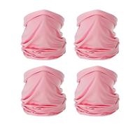 PATIKIL Neck Gaiter, 4 Pack Breathable Cooling Face Cover Scarf for Men and Women Sun Protection Outdoor Face Neck Cover for Cycling Running, Pink