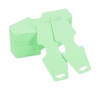 PATIKIL Necklace & Bracelet Display Cards 200 Pcs Jewelry Blank Card Holder Jewelry Packaging for Hanging Necklaces Chokers Earrings Hair Band Accessories (Light Green, 5x2 Inch)