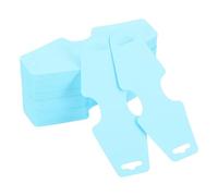 PATIKIL Necklace & Bracelet Display Cards 200 Pcs Jewelry Blank Card Holder Jewelry Packaging for Hanging Necklaces Chokers Earrings Hair Band Accessories (Light Blue, 5x2 Inch)
