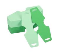 PATIKIL Necklace & Bracelet Display Cards 200 Pcs Jewelry Blank Card Holder Jewelry Packaging for Hanging Necklaces Earrings Hair Band Accessories (Light Green/Dark Green, 5x2 Inch)