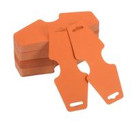 PATIKIL Necklace & Bracelet Display Cards 200 Pcs Jewelry Blank Card Holder Jewelry Packaging for Hanging Necklaces Chokers Earrings Hair Band Accessories (Orange, 5x2 Inch)