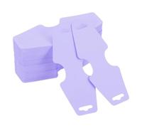 PATIKIL Necklace & Bracelet Display Cards 200 Pcs Jewelry Blank Card Holder Jewelry Packaging for Hanging Necklaces Chokers Earrings Hair Band Accessories (Light Purple, 5x2 Inch)