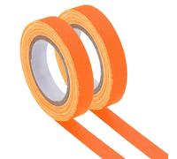 PATIKIL Neon Gaffer Cloth Tape, 0.4 Inch x 32.8 Feet Colored Cotton Glow Tape Markers Fluorescent Blacklight Glow in the Dark Reflect Tape Stickers for Party Decorations, Orange