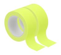 PATIKIL Neon Gaffer Cloth Tape1.5cm x 5 Meters, 2 Roll Fluorescent Adhesive Tape Black Light Glow Tape for Stage Party Play Grid DIY Art Crafts, Yellow