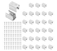 PATIKIL Neon Rope Light Mounting Brackets, 30 Pcs Neon LED Lights Stainless Steel Install Fixing Clips Accessories for 4.6-5.7mm Silicone Neon Sign Flex Strip Lighting