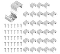 PATIKIL Neon Rope Light Mounting Brackets, 70 Pcs Neon LED Lights Stainless Steel Install Fixing Clips Accessories for 9.5-12mm Silicone Neon Sign Flex Strip Lighting