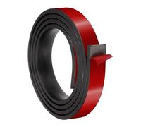 PATIKIL Neoprene Rubber Strips 25mm Wide x 6mm Thick x 1.5 Meters Long, Self Adhesive Solid Rubber Sheet for Shock Absorption Gasket DIY Crafts Sealing Weather Striping, Black