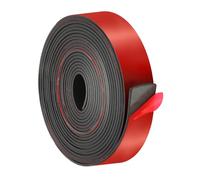 PATIKIL Neoprene Rubber Strips 50mm Wide x 2mm Thick x 6 Meters Long, Self Adhesive Solid Rubber Sheet for Shock Absorption Gasket DIY Crafts Sealing Weather Striping, Black