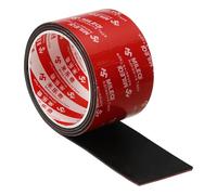 PATIKIL Neoprene Rubber Strips 60mm Wide Wide x 2mm Thick x 1 Meter Long, Self Adhesive Solid Rubber Sheet for Shock Absorption Gasket DIY Crafts Sealing Weather Striping, Black
