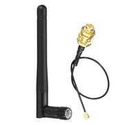 PATIKIL Network Antenna 2.4Ghz 3dBi, 2Pcs 6 Inch UFL to RP-SMA Female Pigtail Cable Wireless Card Antenna for Mini PCIe Card Wireless Routers PC Desktop Repeater FPV Drone